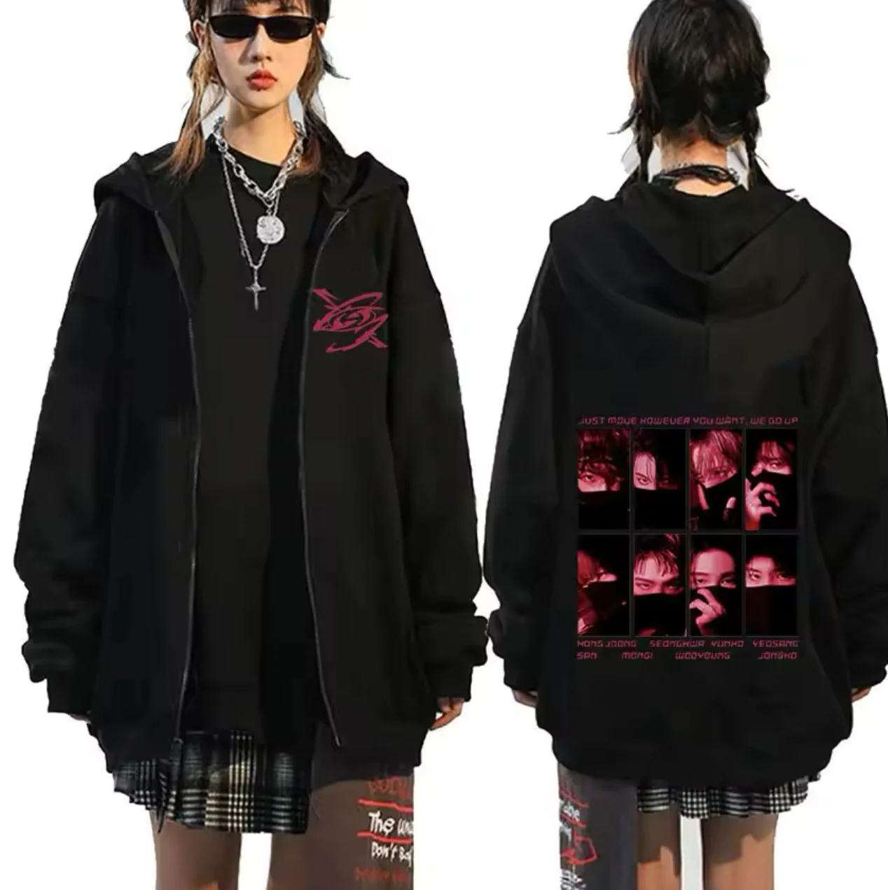 KPOP ATEEZ 2024 TOWARDS THE LIGHT WILL Women Hoodie Design Aid Clothing Same Sweatshirt Unisex Streetwear Sweatshirt Top