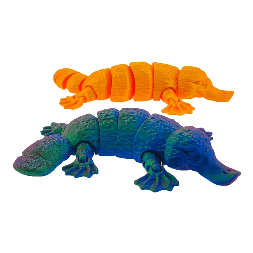 Giocattoli stampati in 3D Figure Ornitorinco Modello multi-giunto Ornamento Decorazioni animali realistiche Alleviare il desktop Novità Giocattolo Regalo per bambini