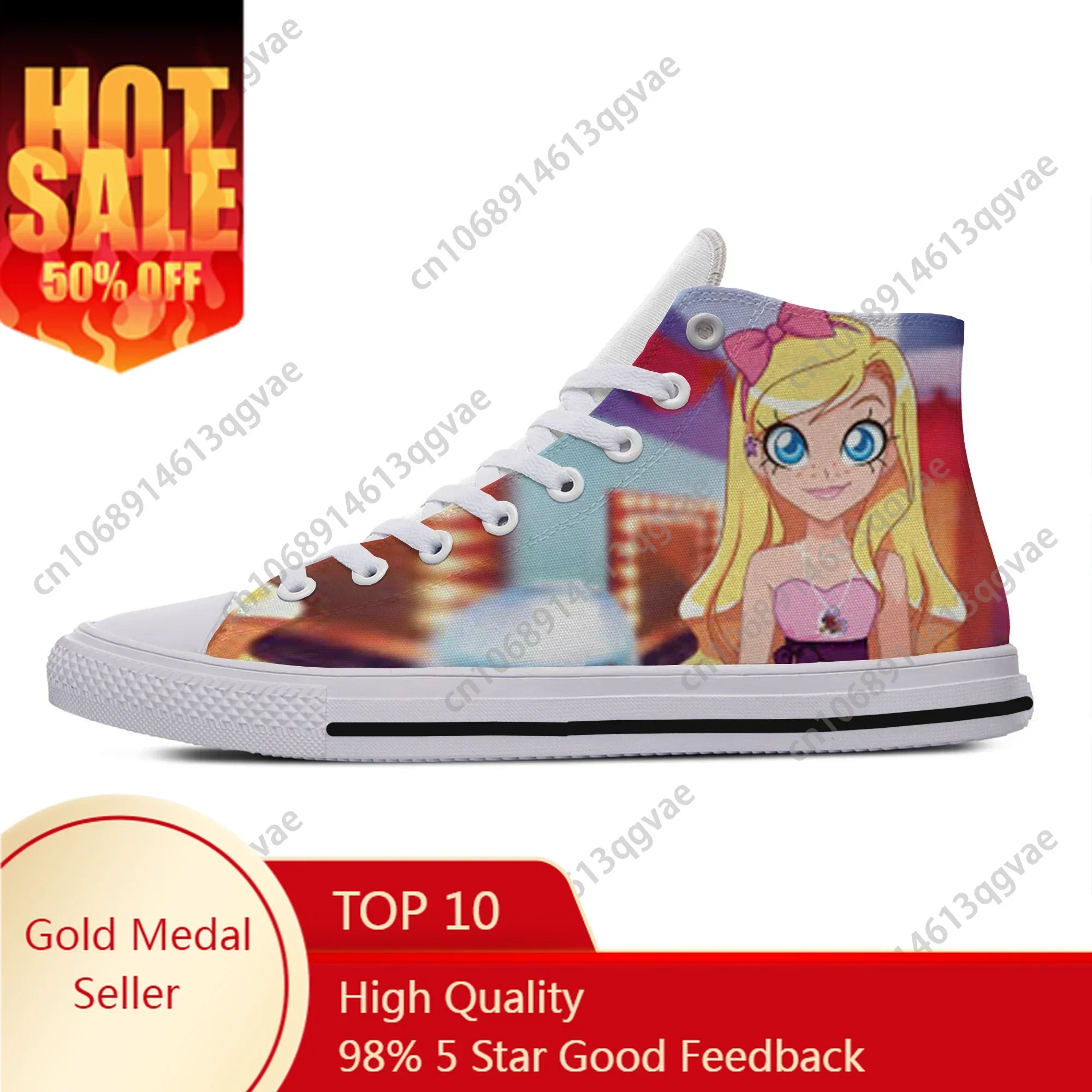 

Loli Rock Handiness Cartoon Funny High Top Sneakers Mens Womens Teenager Canvas Lightweight Sneaker Couple Custom Made Shoes