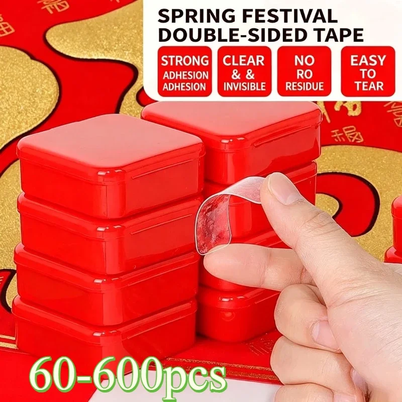Reusable Double Sided Adhesive Tape Strong Adhesion Wall Sticker Sticky Balloon Traceless Poster Clear Nano Home Improvement