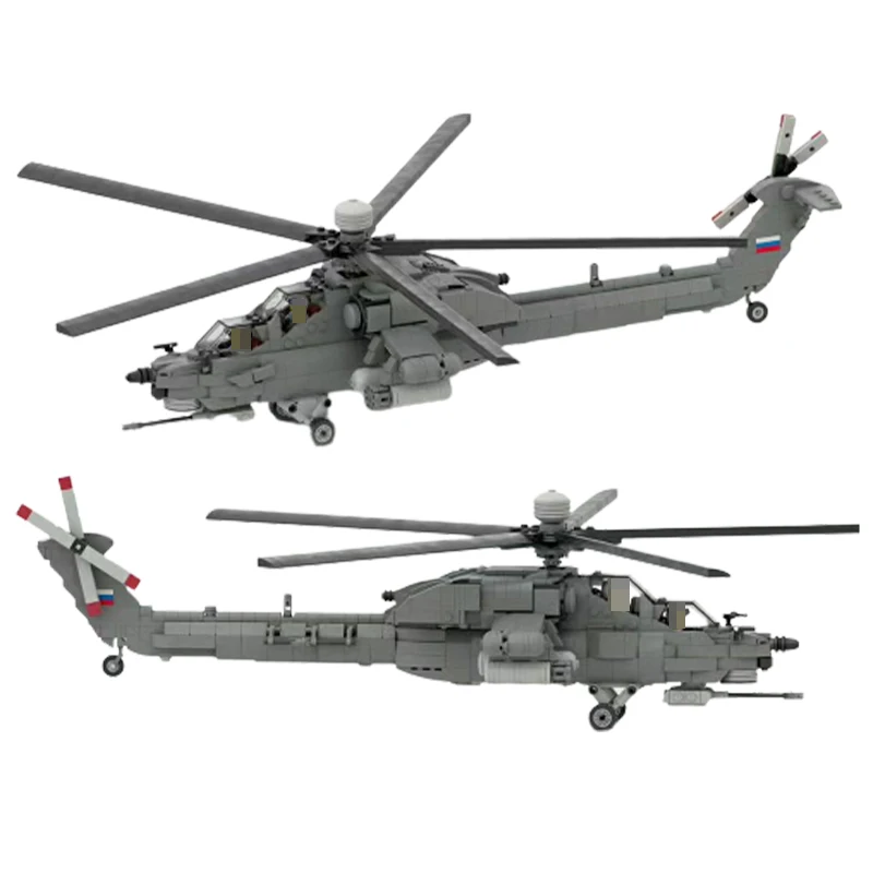 Military Fighter Series MI-28N - 1/35 Scale MOC-152385 Building Block Collection Expert DIY Model Education Technology Brick Toy