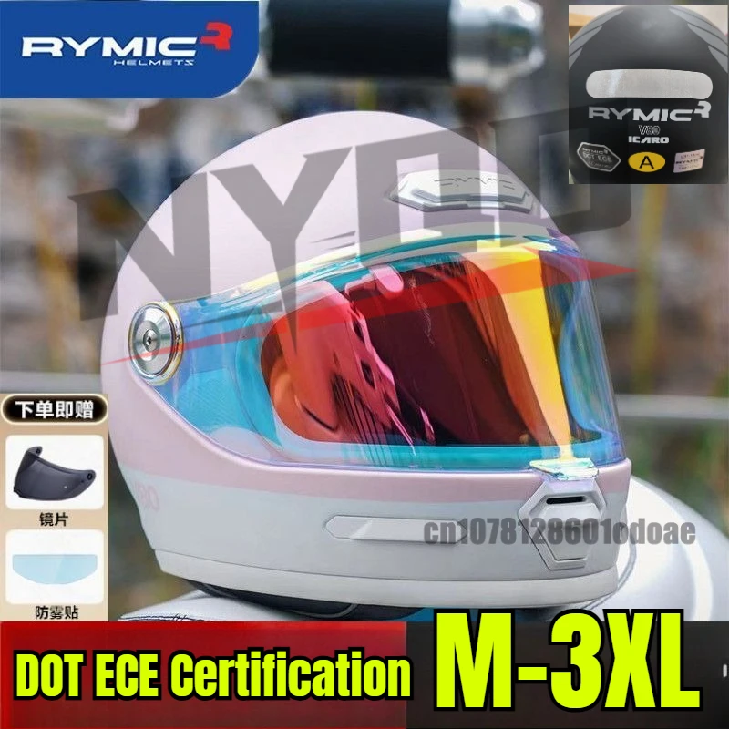 

RYMIC DOT Сертификация ECE Ретро Мотоциклетный Шлем Анфас Шлем Рыцарь Мужчины Локомотив Capacete Электрический Мотоцикл