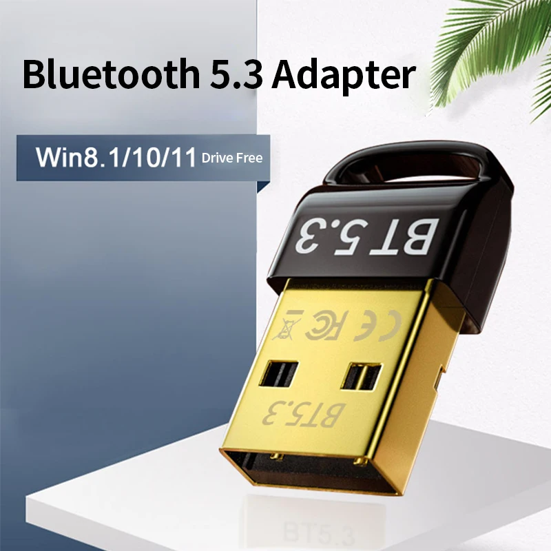 Bluetooth 5.3 Adapter USB Transmitter Dongle Wireless Speaker Mouse Keyboard Bluetooth Adapter Music Audio Receiver For Computer