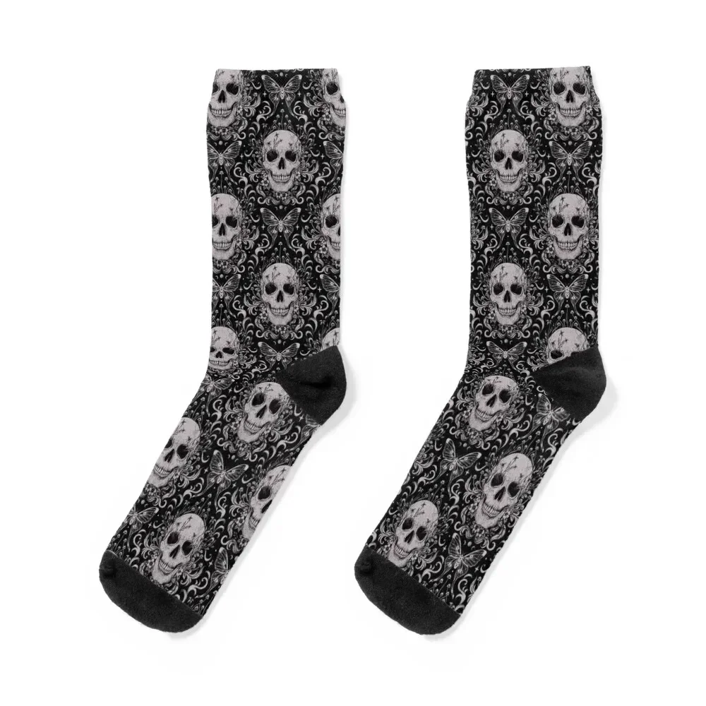 Skull Pattern Socks Novelties compression Boy Socks Women's