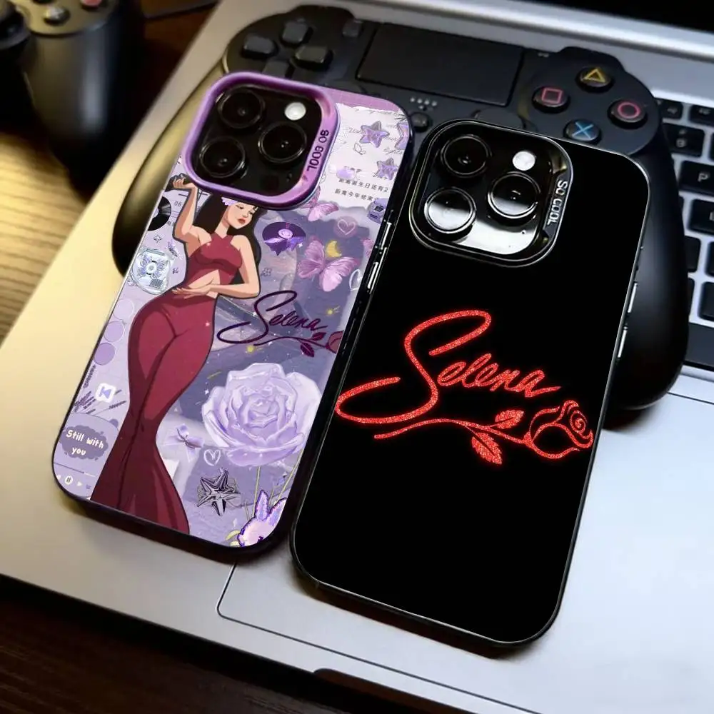 

Selena Quintanilla Phone Case For iPhone 17,16,15,14,13,12,11 Plus,Pro Max,XS,Colorful Silver Phone case Funda Cover