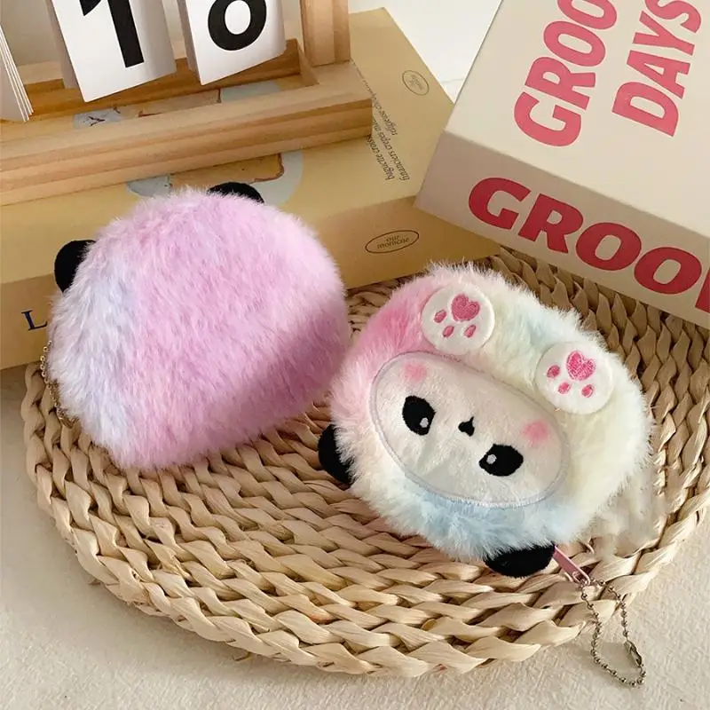 Portachiavi portamonete in peluche Borsa portaoggetti varia carina Accessori decorativi con ciondolo piccola borsa Kawaii