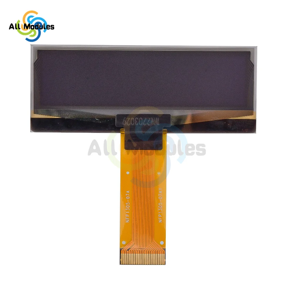 Imagem -06 - Polegada 24 Pinos Oled Display 12832 Tela Lcd Ssd1305 Drive ic 128*32 Spi Interface Branco Verde Amarelo Azul 2.23