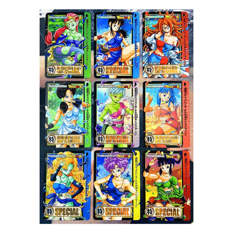 9pcs/set Dragon Ball Z GT ACG Sexy Super Saiyan Heroes Battle Card Ultra Instinct Goku Black Vegeta Game Collection Cards