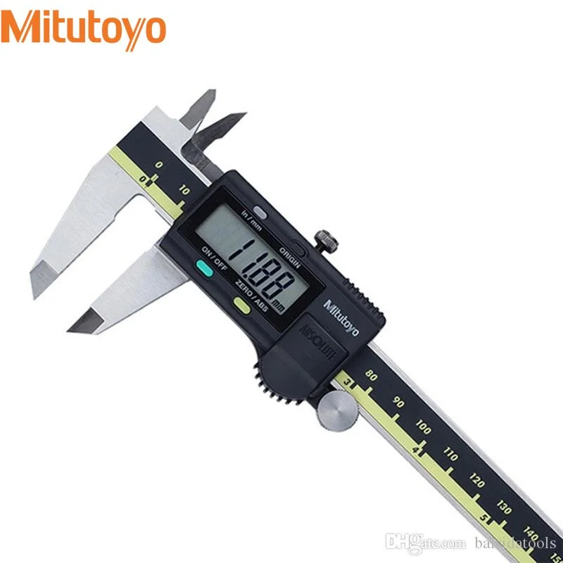 Paquímetro Digital Mitutoyo Paquímetro Lcd Vernier Medidor Eletrônico Aço Inoxidável Ferramenta de Medição 12 150 mm 200 mm 300 mm Novo