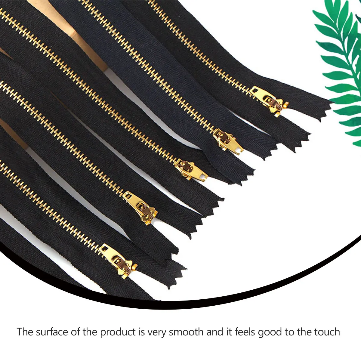 

20Pcs Copper Jeans Zipper Durable Clothing Accessories Metal Replacement Black for Denim Pants Skirts Clothing Accessories