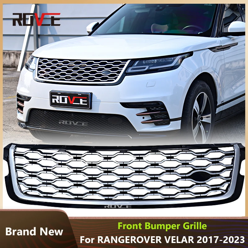 

ROVCE for Land Rover Range Rover Velar 2017-2023 Front Bumper Grille Racing Grills LR143275 LR092628 LR139319 Car Accessories