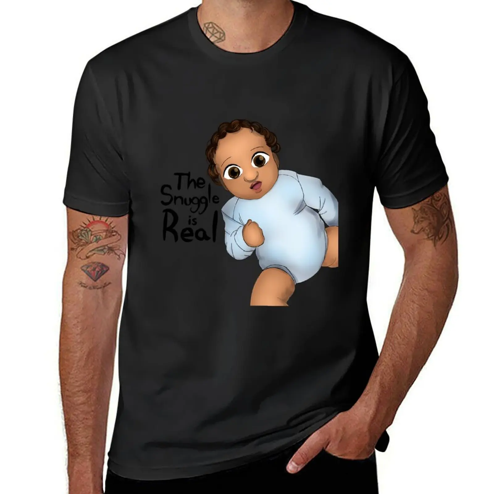 Snuggle Baby T-Shirt tees plus size tops aesthetic clothes plain mens big and tall t shirts