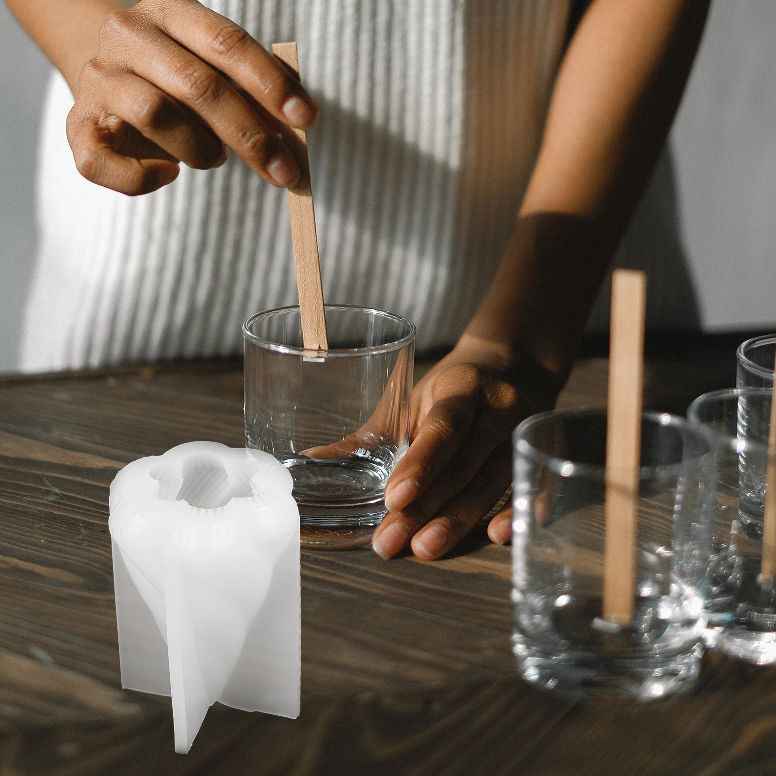 

Креативные 3D силиконовые формы уникальные неправильной формы для DIY эпоксидная смола ремесло рождественские елочные свечи гибкие для дома