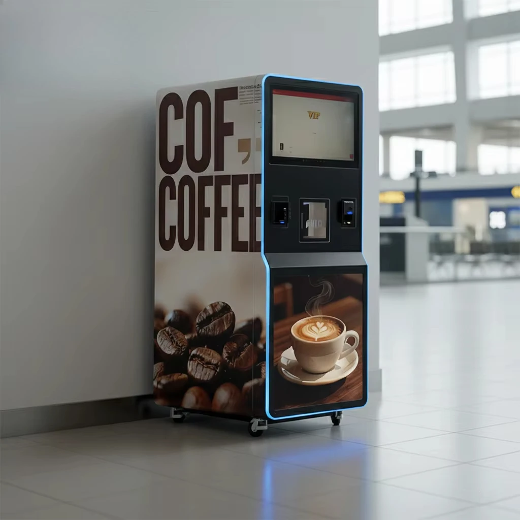 FOODLINE Small Convenience Store Coffee Vending Kiosk Quick Installation Independent Coffee Bean Storage Box