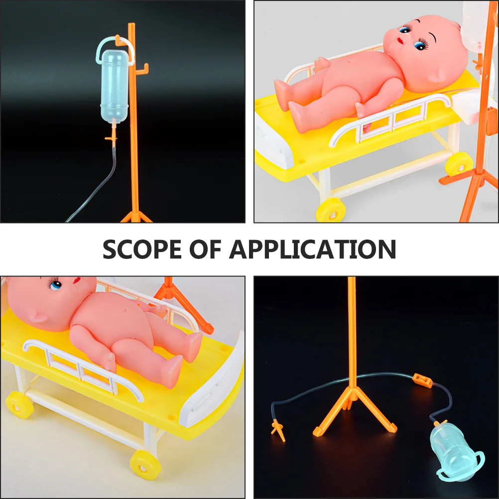 Lit Médical Simulé pour Bébé, Accessoire pour Hôpital, Médecin, Maison, Enfant