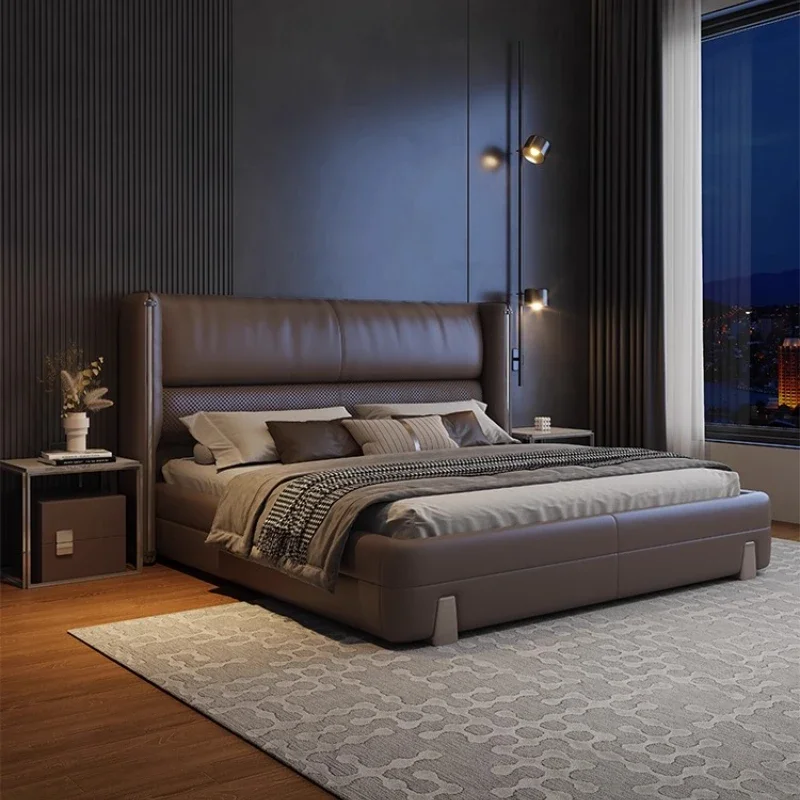 180x200cm Luxury Bed King Size Full Marriage Bedrooms Beddouble Headboard Frames Andbed Bases Bedroom Furniture Bed Table Nordic