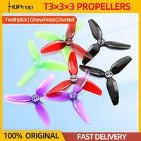 2Pairs HQProp T3X3X3 Propeller 3030 3-Blade PC Props CW CCW For RC FPV Freestyle 3inch Toothpick Cinewhoop Ducted Drone CineLog