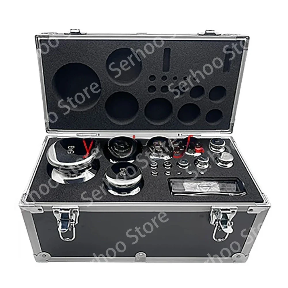 Calibration Weights Kit Set Laboratory High precision Gram Scale F1 Grade 28 pcs 1mg-5kg 304 Stainless Steel Digital