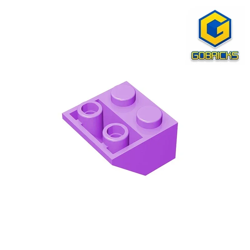 Gobricks 1 Pcs MOC Slope Inverted 2 x 2 45 Bricks Compatible With 3660 Model Building Blocks Kids Birthday Gifts Educational Toy