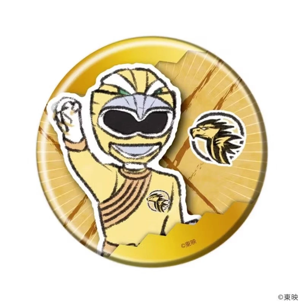 58mm 애니메이션 하쿠쥬우 센타이 가오랑어 코스프레 의상 배지 핀 SPTE 틴플레이트 브로치 ﻿   소품