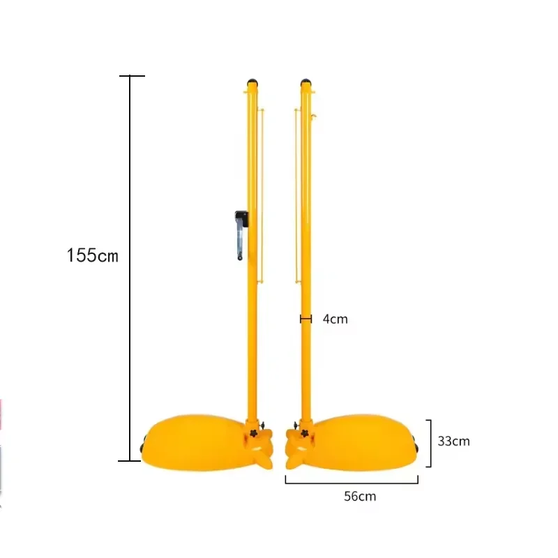 Outdoor Competition Training Equipment Badminton Pole with Wheels Portable Badminton Net Post Field Equipment