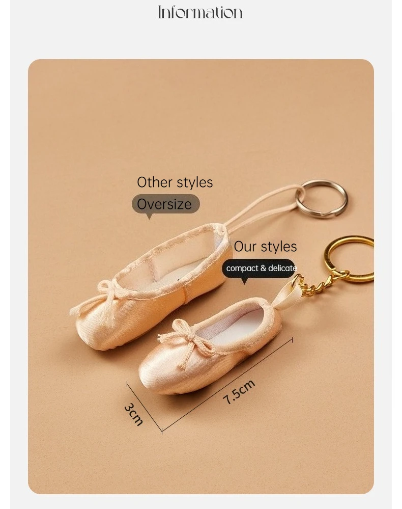 Mini chaussures de danse de Ballet, bibelots faits à la main, chaussures à Pointe, sacs, pendentifs, porte-clés, accessoires