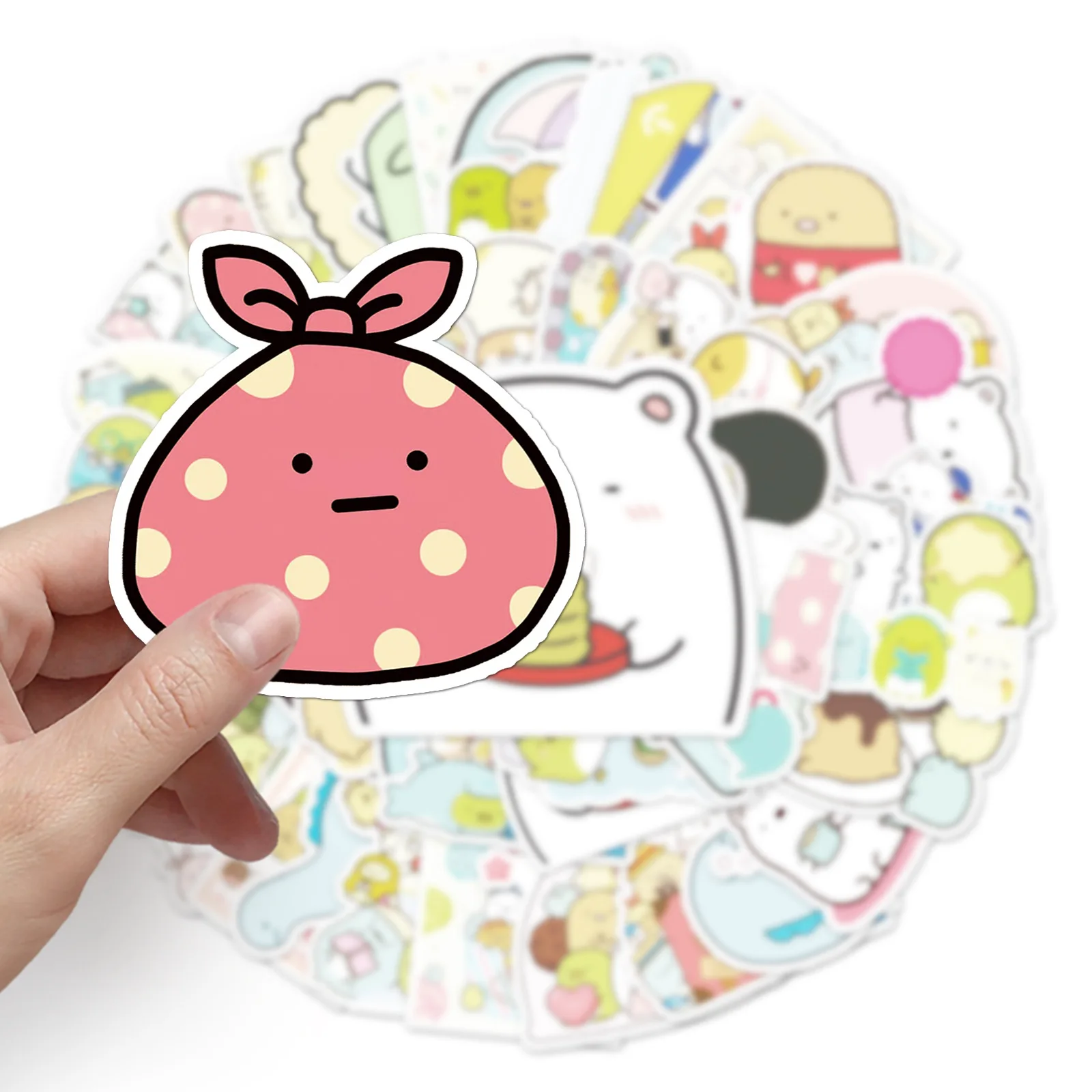 50 pièces mignon Sumikko Gurashi PVC japonais Anime étanche décalcomanie Scrapbooking bricolage papeterie journal autocollant bagages enfants jouets cadeau
