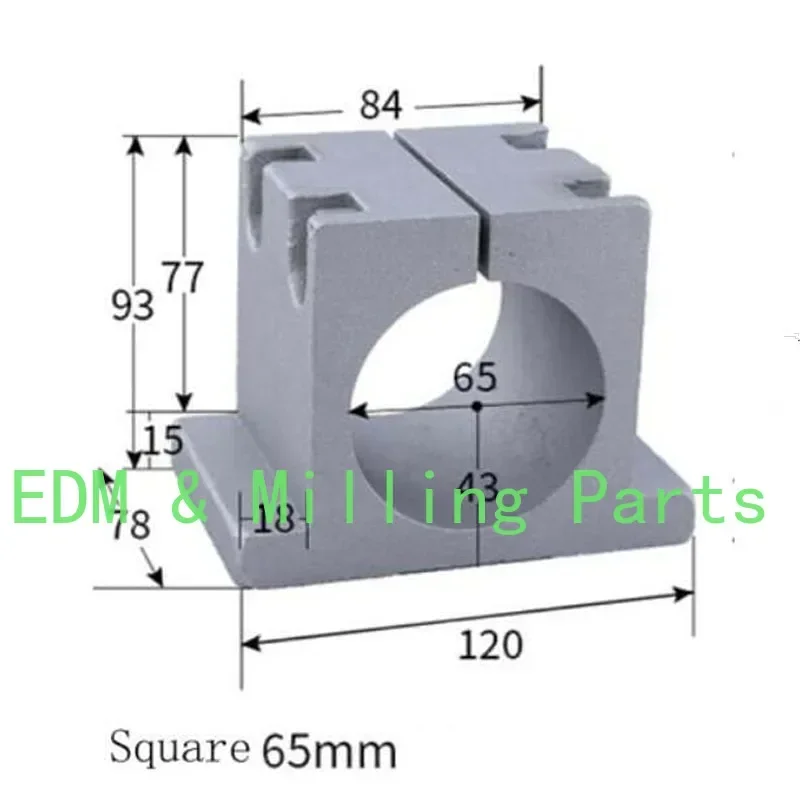 Engraving Machine Spindle Fixture Square Seat Spindle Motor Fixture Motor CNC For Engraving Mill Tool