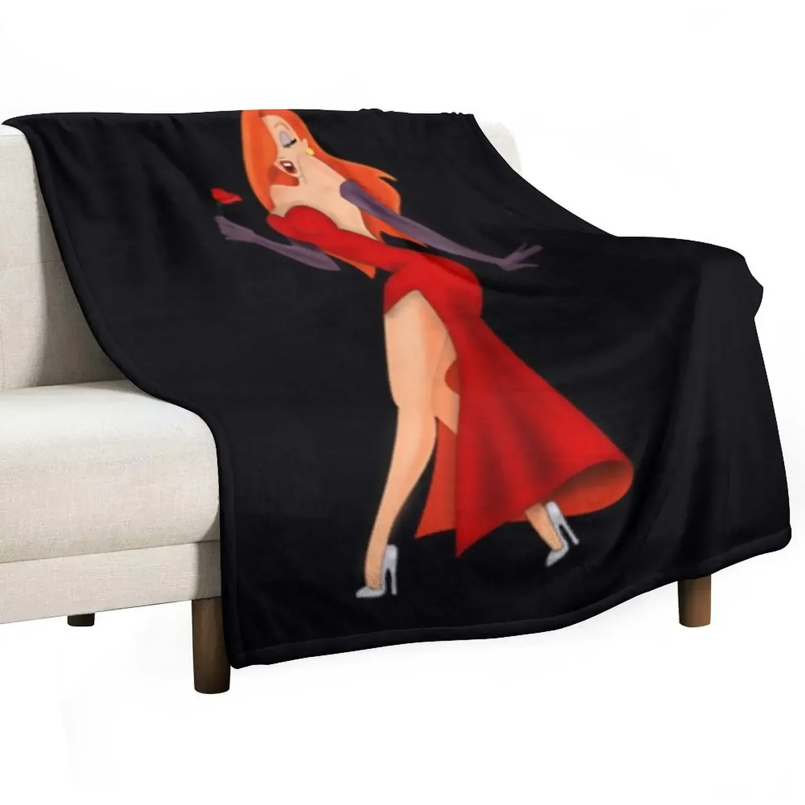 Jessica rabbit Throw Blanket Decorative Throw Bed covers Blankets