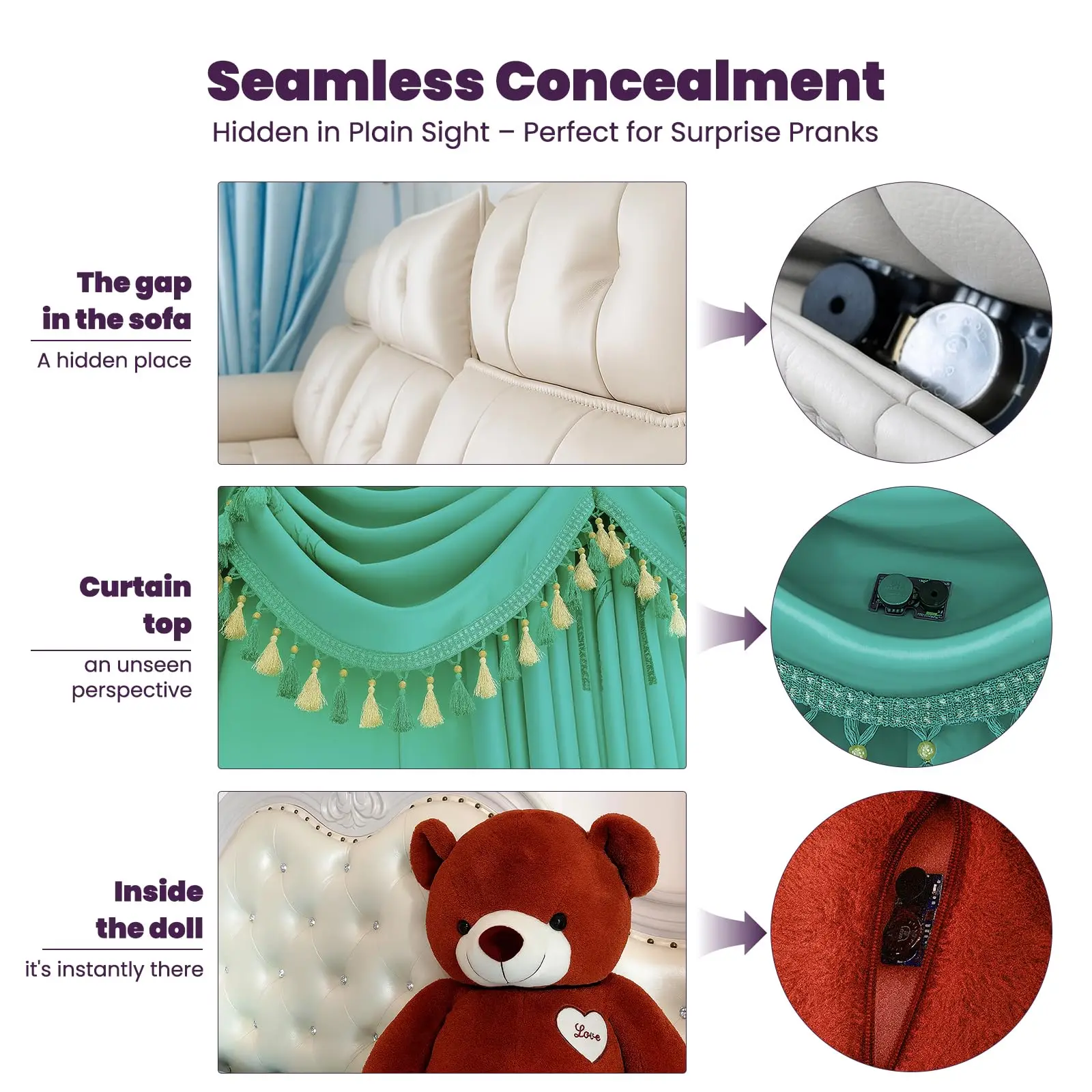 3 piezas de broma para hacer ruido de Cricket, 20 sonidos realistas ruidosos, para adultos, fiesta de oficina, herramientas de abril, hogar, venganza sutil, regalo de mordaza divertido