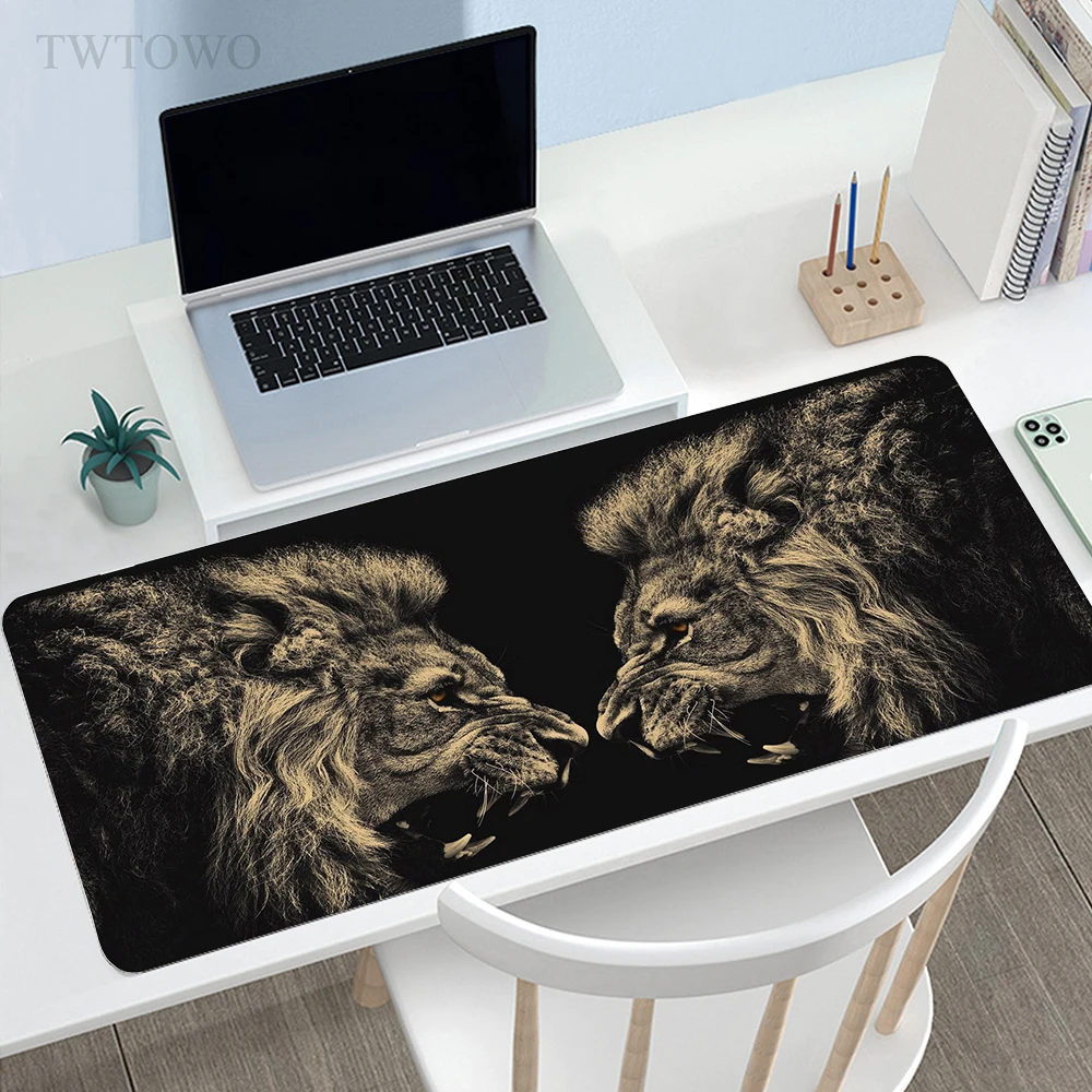 Lion Mouse Pad Gamer Home HD Custom Gaming  Mouse Mat Desk Mats Soft Natural Rubber Laptop Office Mice Pad Desktop Mouse Pad