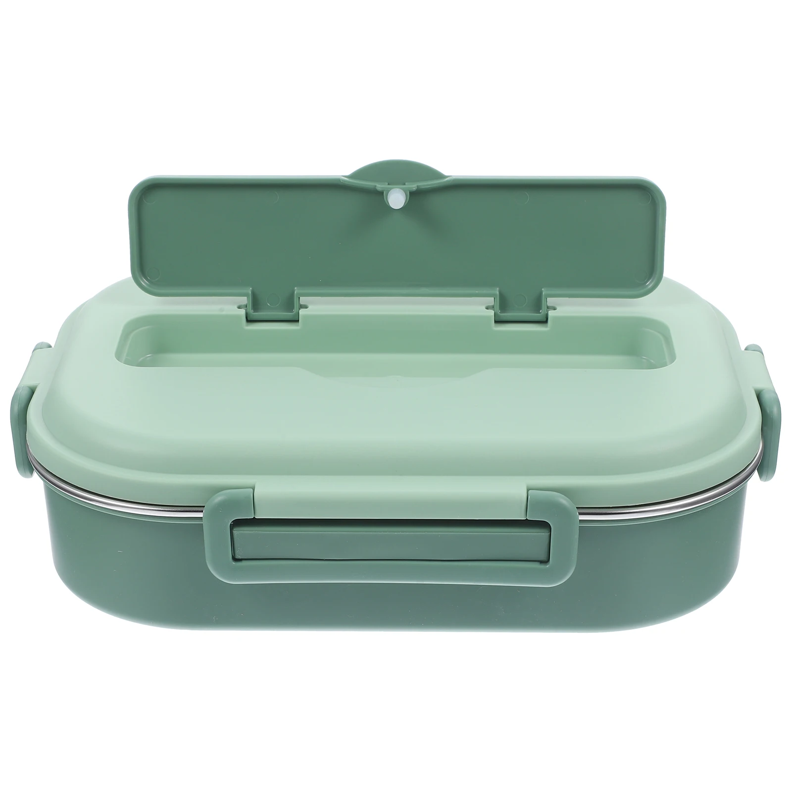 

1300Ml Student Food Container Leakproof Reusable Lunch Box 4 Compartments Portable Bento Holder Work School Gym Picnic