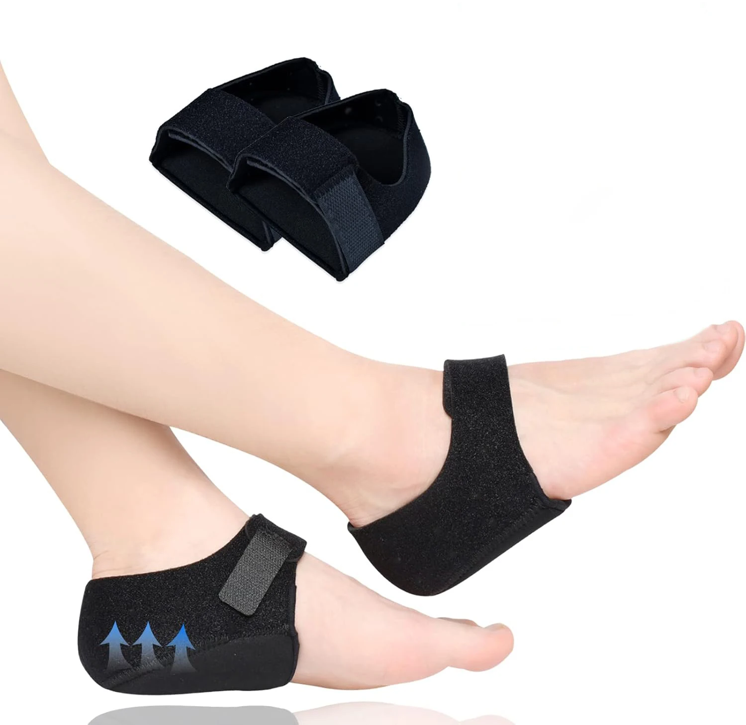 Adjustable Heel Protectors Cushion Pads for Plantar Fasciitis Heel Spurs Pain Relief Achilles Tendinitis Cracked Heels Support​