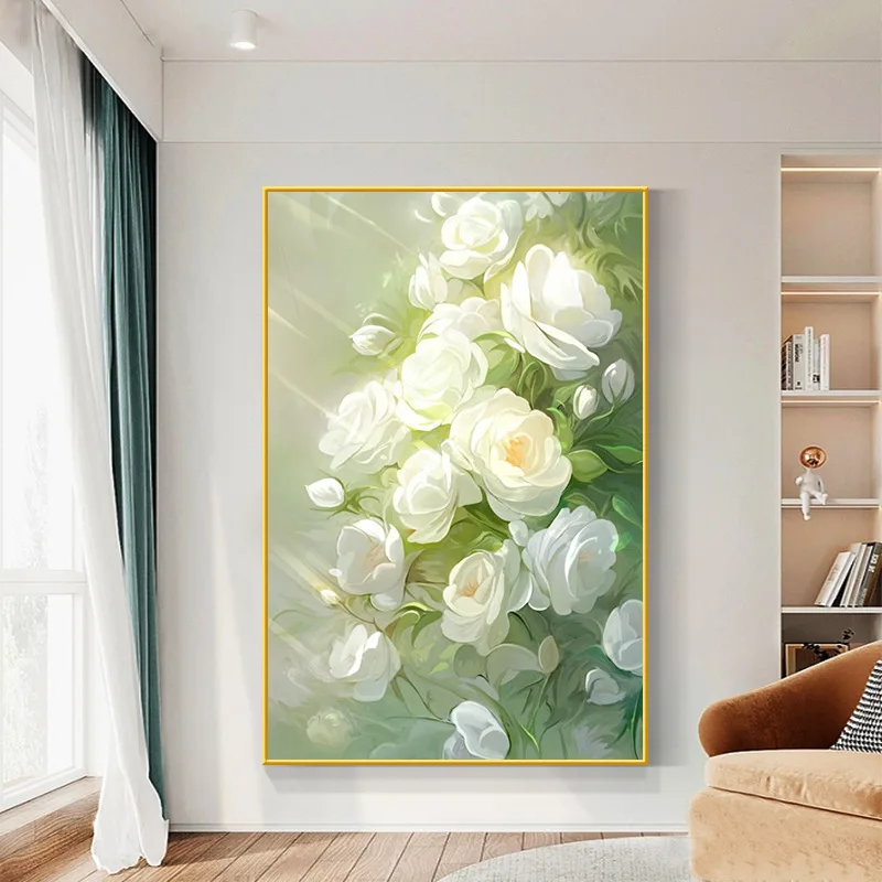 Canvas painting cream style living room foyer decoration painting modern minimalist bedroom restaurant poster