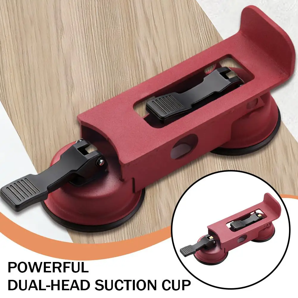 

Dual-Head Suction Cup Floor Gap Repair Tool, Heavy-Duty Wood Floor Installation Sucker, Ergonomic Flooring Laying Fixer