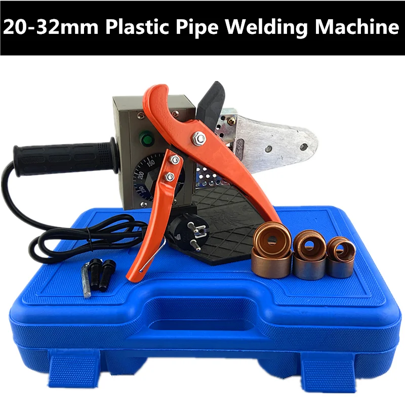 Temperature Controled AC 220V 60hz EU Power Plug DN20-32mm Heater Welder Plastic Pipe Welding Machine Ppr Tube Water Welder