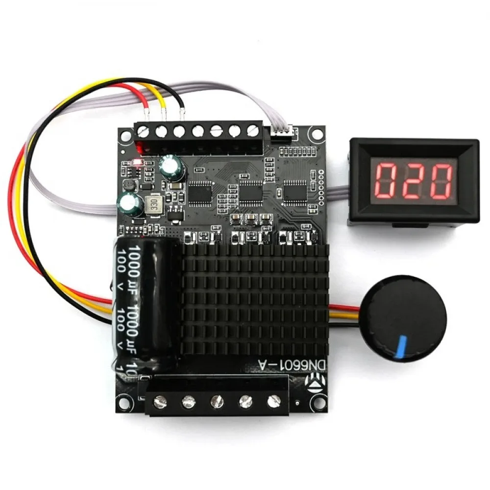 

DC6-72V 3 Phase Brushless Motor 0-100% Digital Scale Display Brushless Motor Speed Governor Forward and Reverse Controller