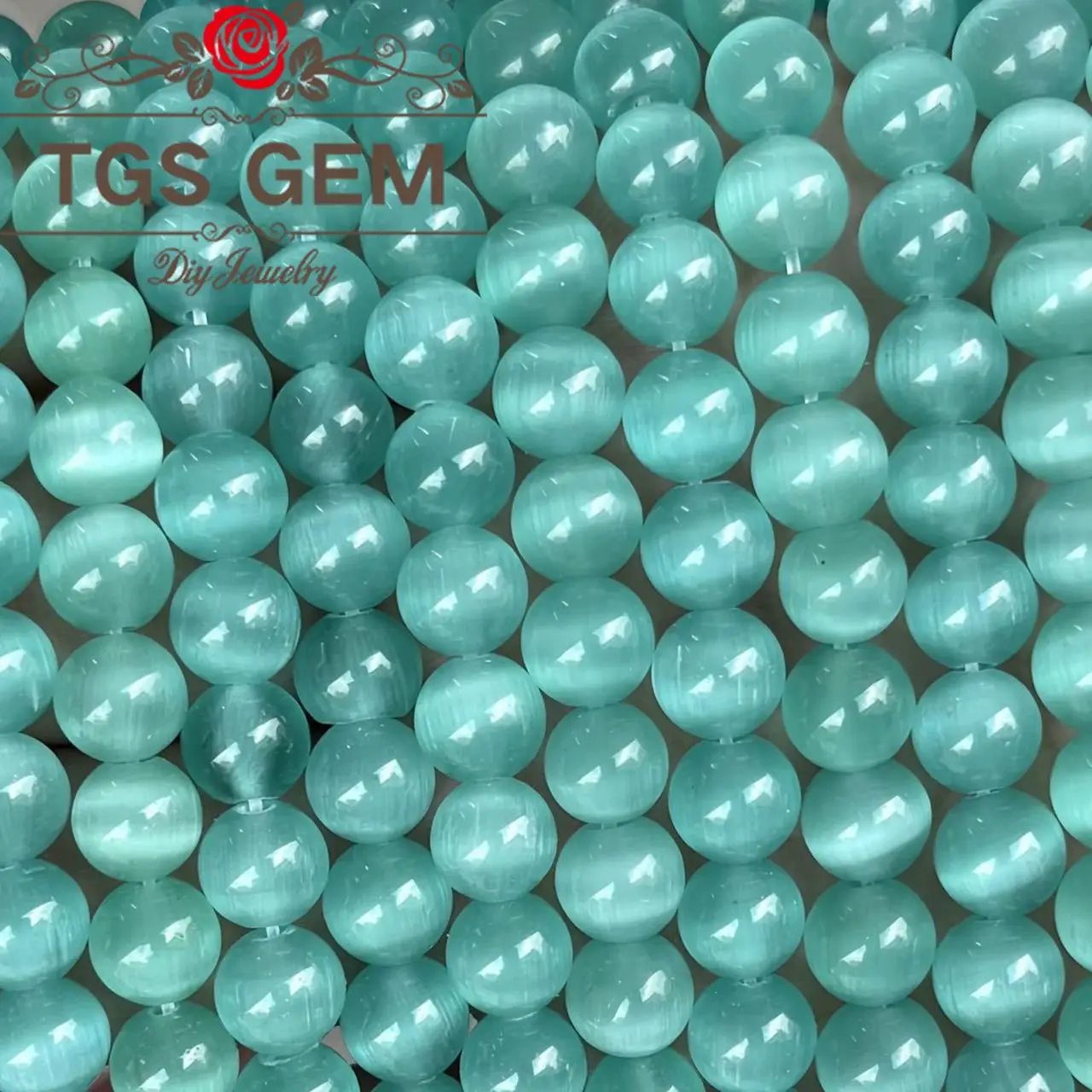 

Factory direct sales AAA Charm Lake Blue Cat Eye Angel Eye Stone Natural Stone Moon Stone Mermaid Pearl Jewelry DIY Accessories