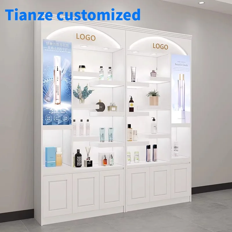 （customized）Fashionable And Common Shop Beauty On Face Makeup Eye And Eyelash Cosmetic Display Showcase