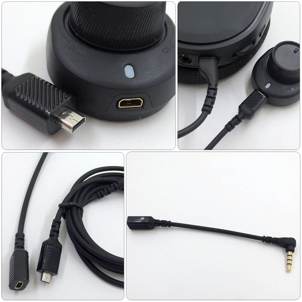 

1Set Headset Accessory Audio Cable Conversion Line Long Lasting PVC Not Easy Break Sound Cable Sound Line Headset Accessory