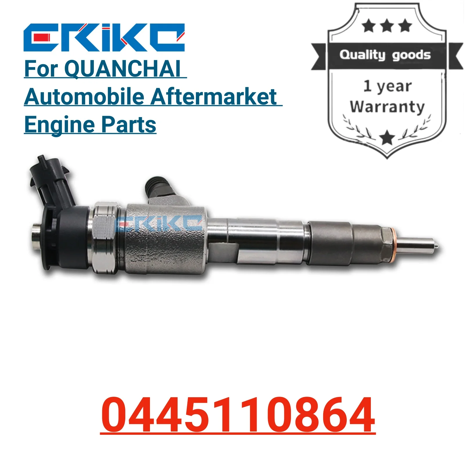 0445110864 Car Rail Injector 0 445 110 864 Auto Fuel Injection 0445 110 864 for QUANCHAI Automobile Aftermarket Engine Parts