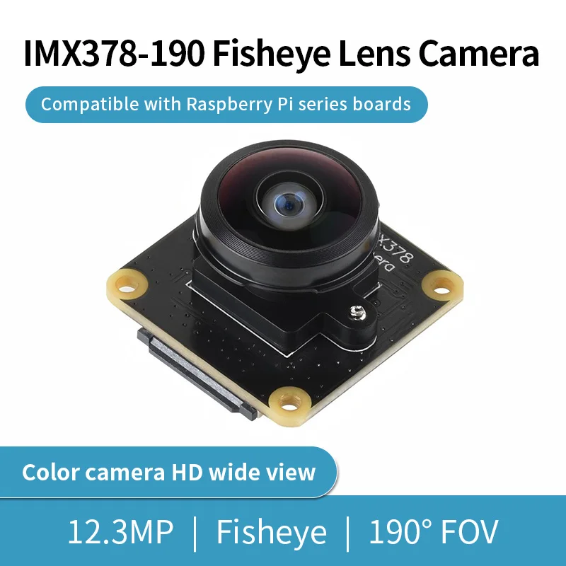 objectif-de-camera-fisheye-imx378-190-123mp-type-b-190-°-fov-obturateur-a-defilement-compatible-avec-les-cartes-de-la-serie-raspberry-pi