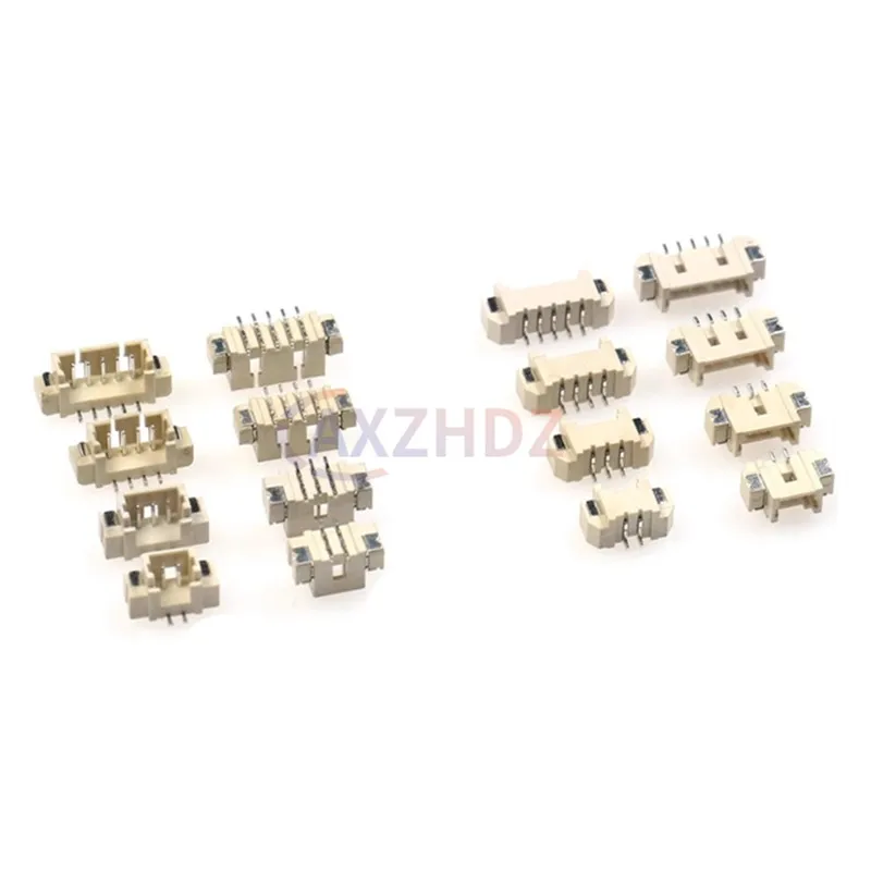 50PCS 1.25 SMD Connector 1.25MM 2P 3P 4P 5P 6P 7P 8P 9P 10P MICRO JST Wire Connectors Vertical / Horizontal Type Pin Header SMT