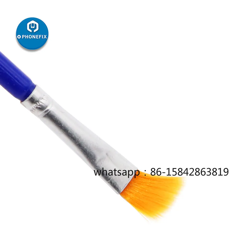 Blue Solder Paste Brush Small Electrostatic Long Brush Mobile Phone Repair Dust Removal Cleaning Brush Paint Pen 10 Piece