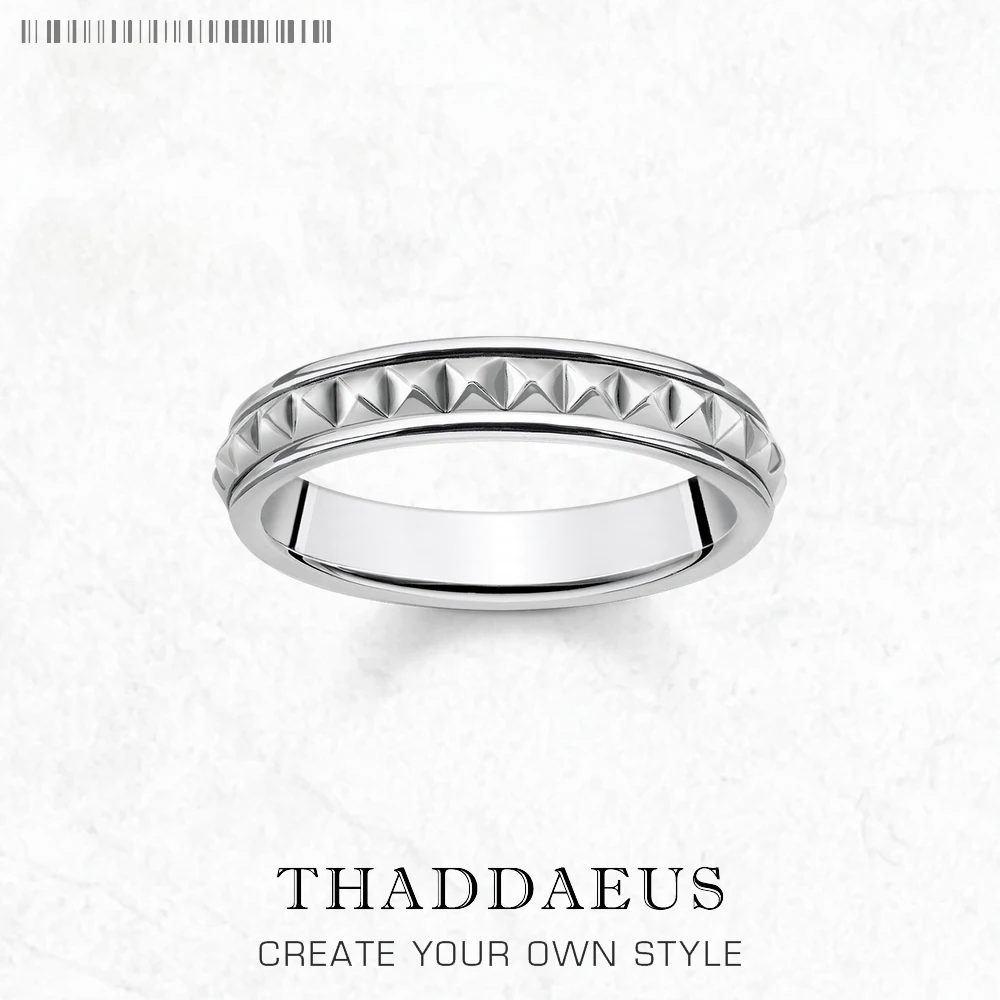

Studs Wedding Bands Ring,Europe Style Fine Jewerly For Women & Men Punk Gift In 925 Sterling Silver