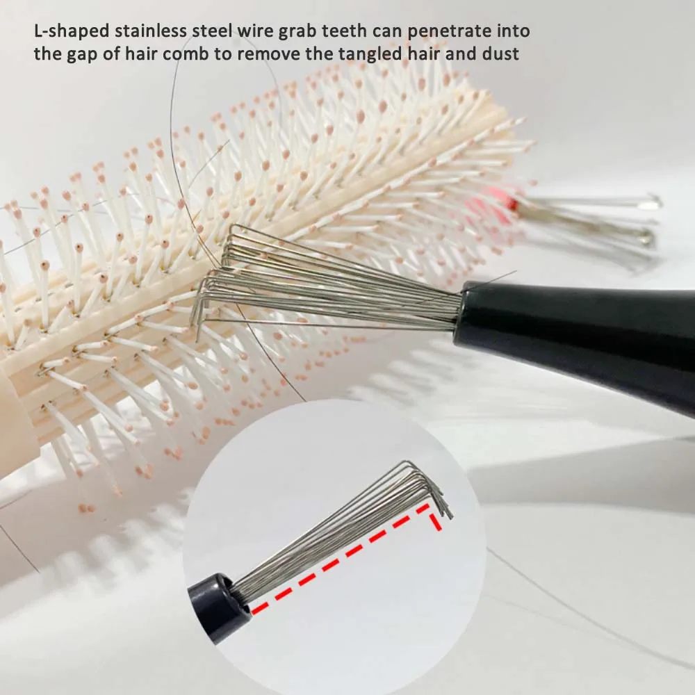 Comb Cleaner Air Cushion Comb Cleaning Brush 2-In-1 Hair Comb To Remove Hair Embedded Comb Cleaner Tool Household Cleaning Tools