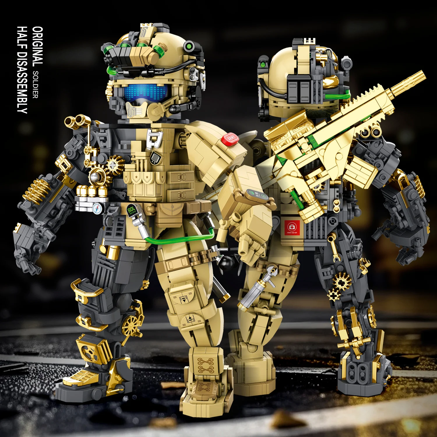 

1125PCS Original Soldier Building Blocks Set - Assembling Model Toy for Home Decor Ideal Holiday Gift for Kids And Adult