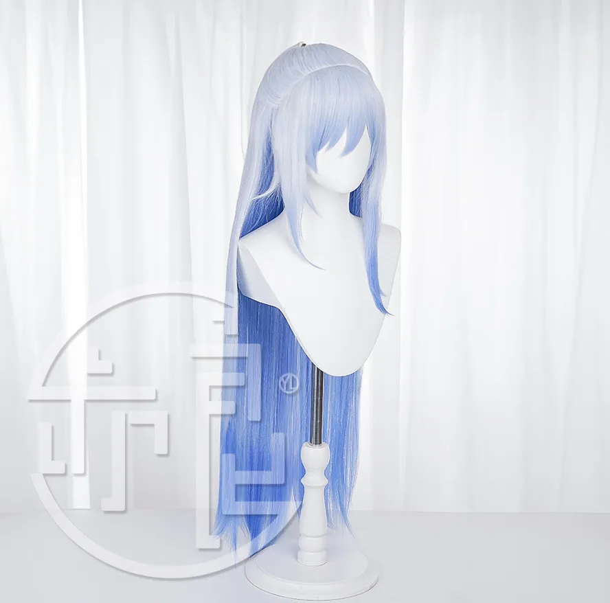Anime Honkai Star Rail Jingliu Cosplay Wig Halloween Carnival Party Props Synthetic Hair Heat Resistant Fiber + Wig Cap