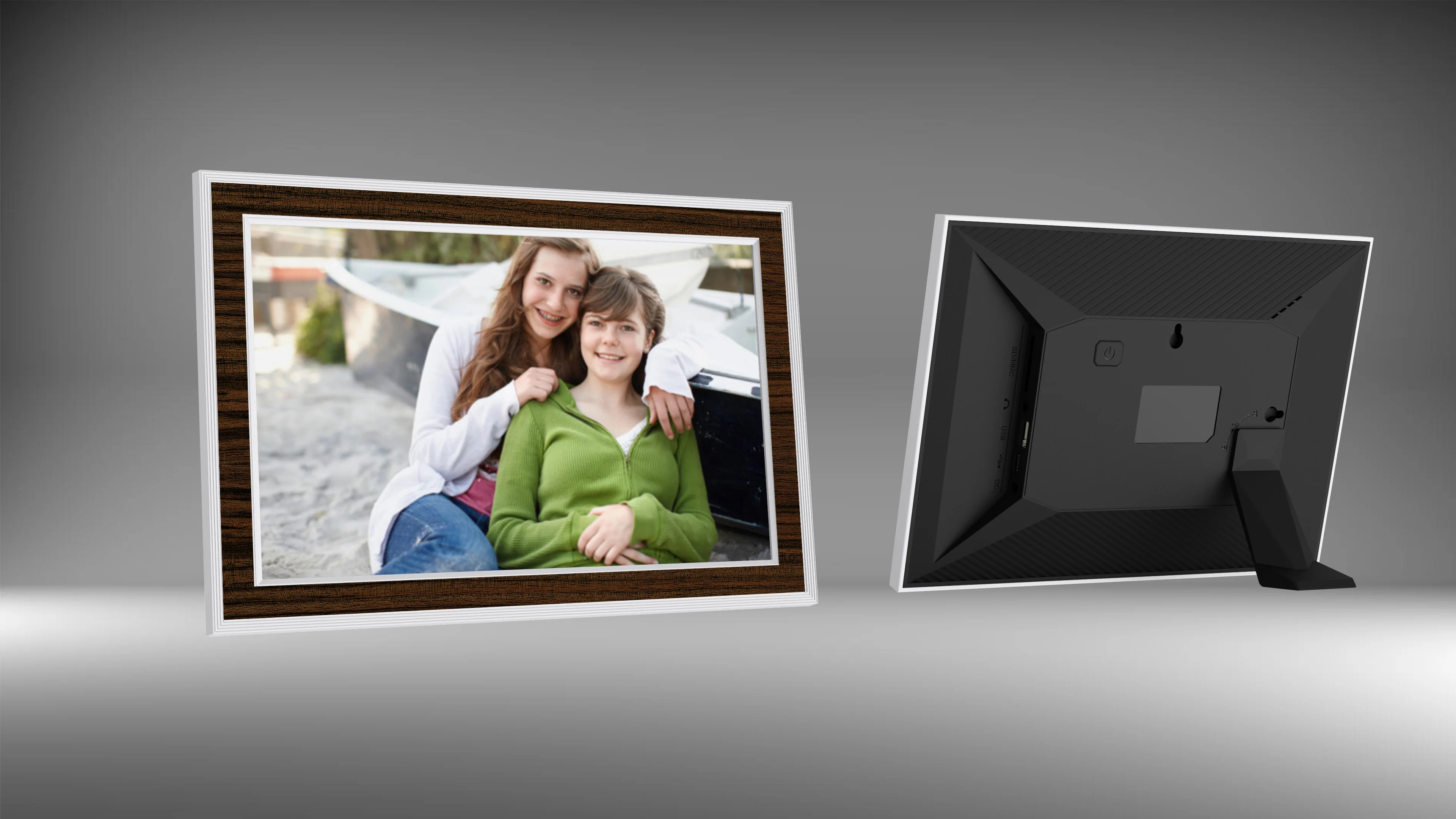 إطار صور رقمي من Frameo مقاس 8--15.6 بوصة، يدعم سحابة الإنترنت اللاسلكي