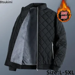 New 2024 Fashion Thick Warm Varsity Jacket Coat Men Windbreaker Streetwear Winter Casual Fleece Jackets for Men Parkas Overcoats